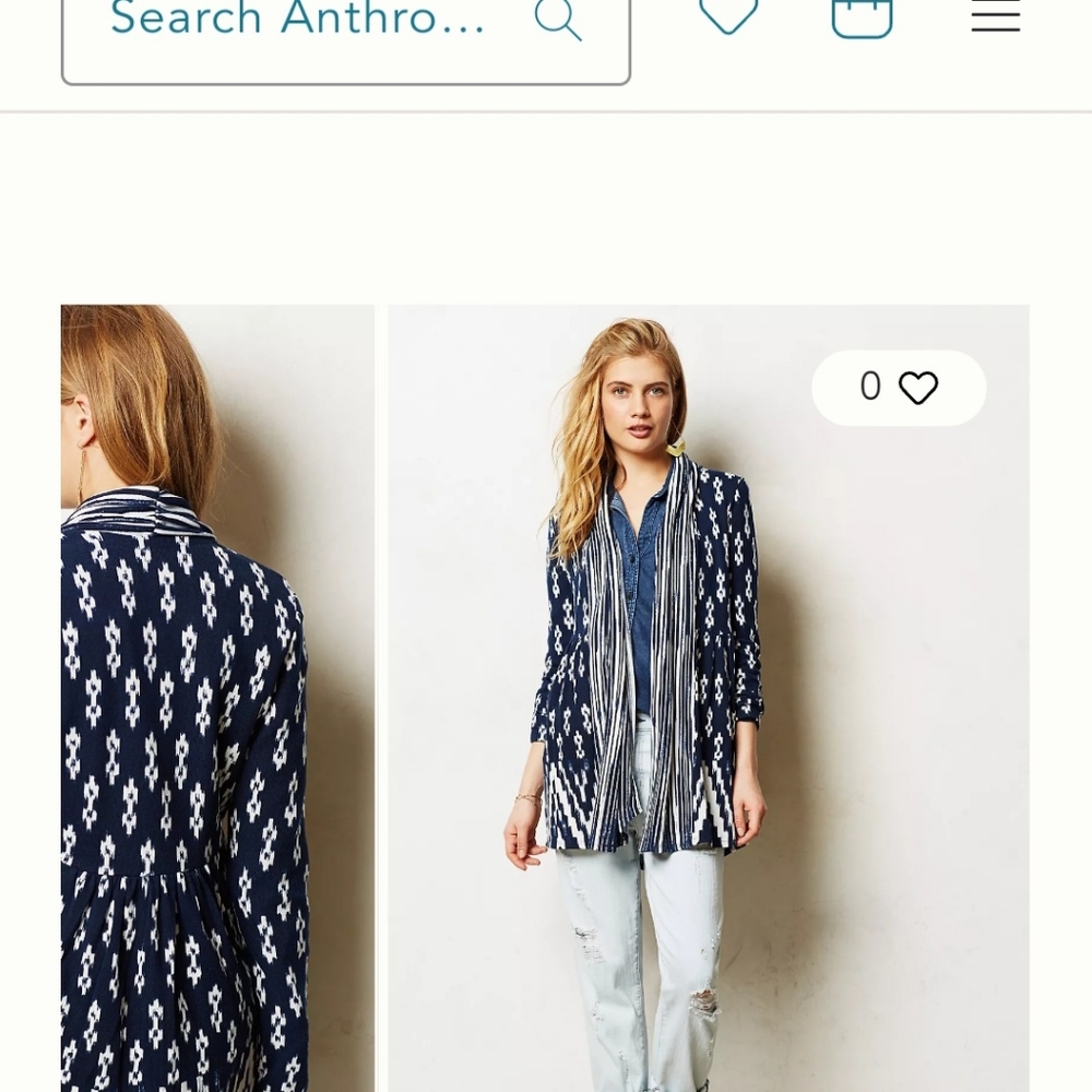 Anthropologie Martingale cardigan